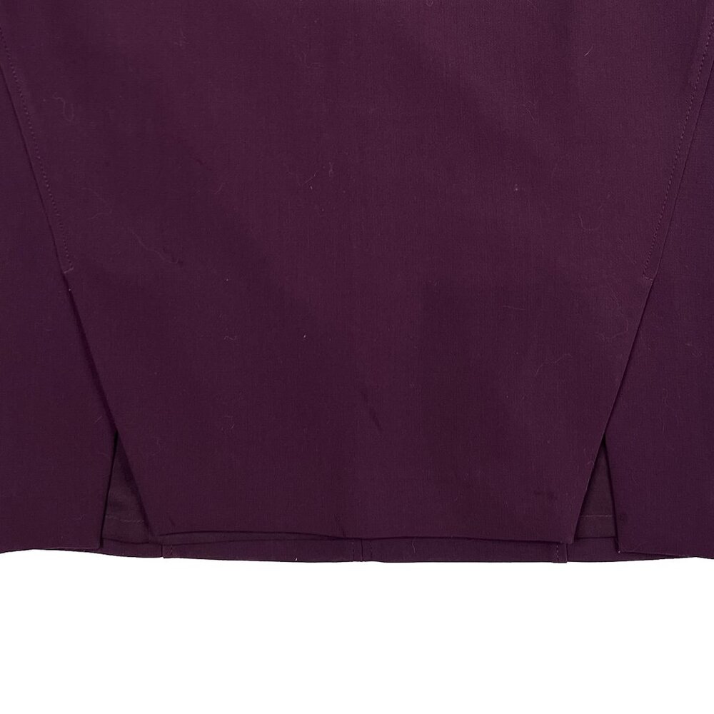 WHBM Stitched Shoulder Open Front Semi-Cropped Moto Blazer Skirt Set Size 10 - Picture 8 of 16